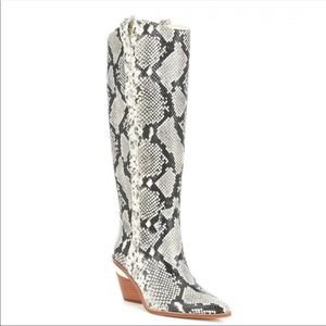 Giani Bini Danitza Snake Skin Wester Boot NWOB**